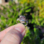 Melody Stone Crystal Super Seven Ring in Sterling Silver Sz 5