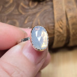 5ct Rose Cut Lavender Moon Quartz Ring sz 7.5 – Sterling Silver