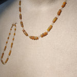 Precious Opal Handmade Chain and Bracelet Set in 14kt Yellow Gold Fill