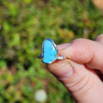 Natural Turquoise Ring Size 10.5 – Arizona Stone in Sterling Silver