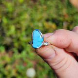 Natural Turquoise Ring Size 10.5 – Arizona Stone in Sterling Silver