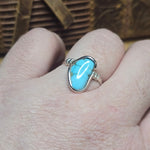 Natural Turquoise Ring Size 10.5 – Arizona Stone in Sterling Silver