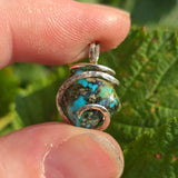 Turquoise Pendant 7.5ct Earthy Matrix - Sterling Silver