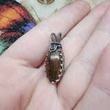 Australian Boulder Opal Pendant in Sterling Silver