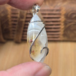 Red-Green Moss Agate Pendant - Sterling Forged Embrace