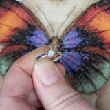 Australian Precious Opal Ring in Sterling Silver Size 6