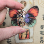 Dendritic Tiger Agate Pendant in Copper – Indonesian Plume Agate