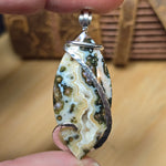 River Jasper Pendant – Forest Current in Sterling Silver