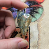 Gary Green Jasper Pendant – Sinter Mat from McDermitt Caldera