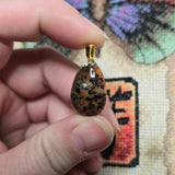 Cheetah Agate Pendant – Spotted Brazilian Stone from Apatite Mine