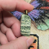 Zebra Jasper Pendant – Striped Green Shimmer Stone