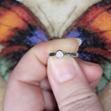 Australian Precious Opal Ring in Sterling Silver Size 6