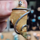 Oregon Morrisonite Picture Jasper Pendant in Sterling Silver