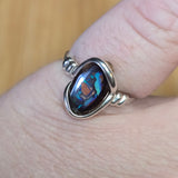 Koroit Yowah Nut Boulder Opal Ring Size 8.5 – Sterling Silver