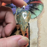 Gary Green Jasper Pendant – Sinter Mat from McDermitt Caldera