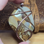 Disaster Peak Picture Jasper Pendant - Oregon Scenic Stone in Copper