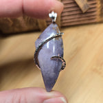 Burro Creek Agate Pendant – Desert Sky in Sterling Silver