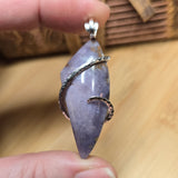 Burro Creek Agate Pendant – Desert Sky in Sterling Silver