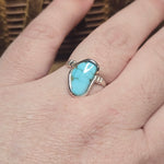 Natural Turquoise Ring Size 10.5 – Arizona Stone in Sterling Silver
