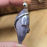 Burro Creek Agate Pendant – Desert Sky in Sterling Silver