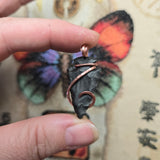 Basenite Arrowhead Pendant – Copper Wrapped Stone