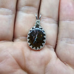 Dazzling Lightning Boulder Opal Pendant in Sterling Silver