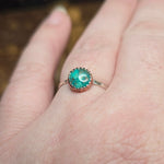 Turquoise Ring Size 10 – Ocean Matrix in Copper + Sterling Silver