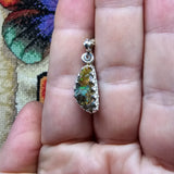 Rainbow Sparkles Boulder Opal Pendant in Sterling Silver