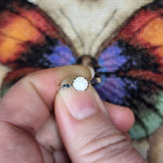 Australian Precious Opal Ring in Sterling Silver Size 5.75