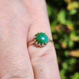 Natural Turquoise Ring sz 8.75 – Eclipse Blue-to-Green Cab in Sterling Silver