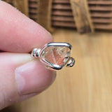 Raw Oregon Sunstone Ring with Schiller sz 6 - Sterling Silver
