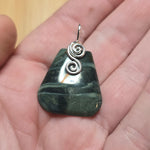 Morrisonite Picture Jasper Pendant Necklace in Sterling Silver
