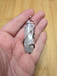 Parallax Agate Pendant in 14kt Rose Gold Fill