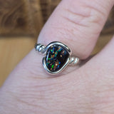 Koroit Boulder Opal Ring sz 8 – Sterling Silver