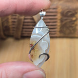 Red-Green Moss Agate Pendant - Sterling Forged Embrace