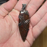 Utah Dinosaur Bone Pendant – Fossil Fire in Sterling Silver