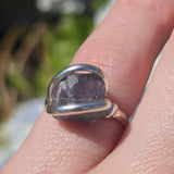 Rare Purple Tourmaline Ring sz 5.5 – Sterling Silver Natural Crystal