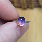Purple Amethyst Ring sz 5.5 – Handmade Sterling Silver Jewelry