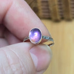 Purple Amethyst Ring sz 5.5 – Handmade Sterling Silver Jewelry