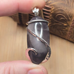 Willow Creek Jasper Pendant – Sterling Spiral & Rare Purple Core - Rock Your World 