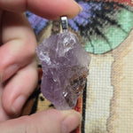 Raw Amethyst Pendant – Natural Crystal Chunk Necklace