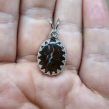 Dazzling Lightning Boulder Opal Pendant in Sterling Silver