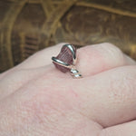 Raw Pink Tourmaline Ring sz 10 - Sterling Silver