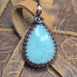 Amazonite Copper Pendant - Schiller Natural Embrace