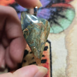 Gary Green Jasper Pendant – Sinter Mat from McDermitt Caldera