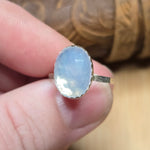 5ct Rose Cut Lavender Moon Quartz Ring sz 7.5 – Sterling Silver