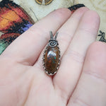 Australian Boulder Opal Pendant in Sterling Silver