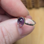 Purple Amethyst Ring sz 5.5 – Handmade Sterling Silver Jewelry
