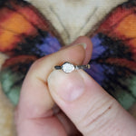 Australian Precious Opal Ring in Sterling Silver Size 5