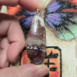 Mystery Plume Jasper Agate Pendant – Hand-Cut Collector Stone Necklace